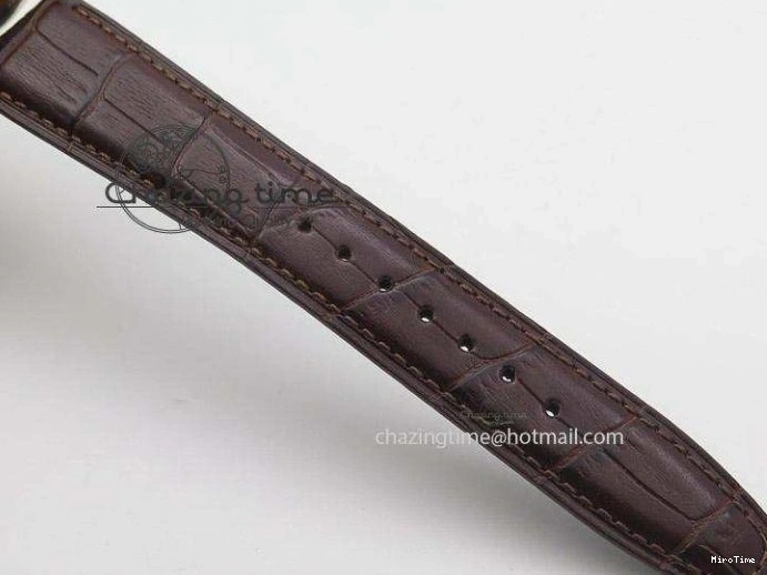 MIROTIME 0403 Portuguese Real PR IW500127 RG ZF 1:1 Best Edition Grey Red Dial On Brown Leather Strap A52010 V AllSeason 7331